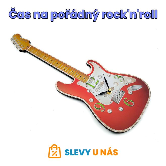 Začni svůj den jako rocková hvězda s dětskými hodinami ve tvaru elektrické kytary! 🎸⏰ Hodiny nejenže ukazují čas, ale...